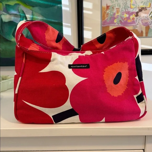 Marimekko Unikko Poppy Iconic Pattern Baguette Bag - Picture 1 of 10